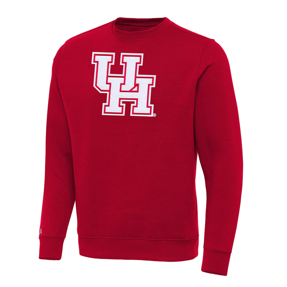 Men's Antigua Red Houston Cougars Big & Tall Victory Pullover Sweatshirt