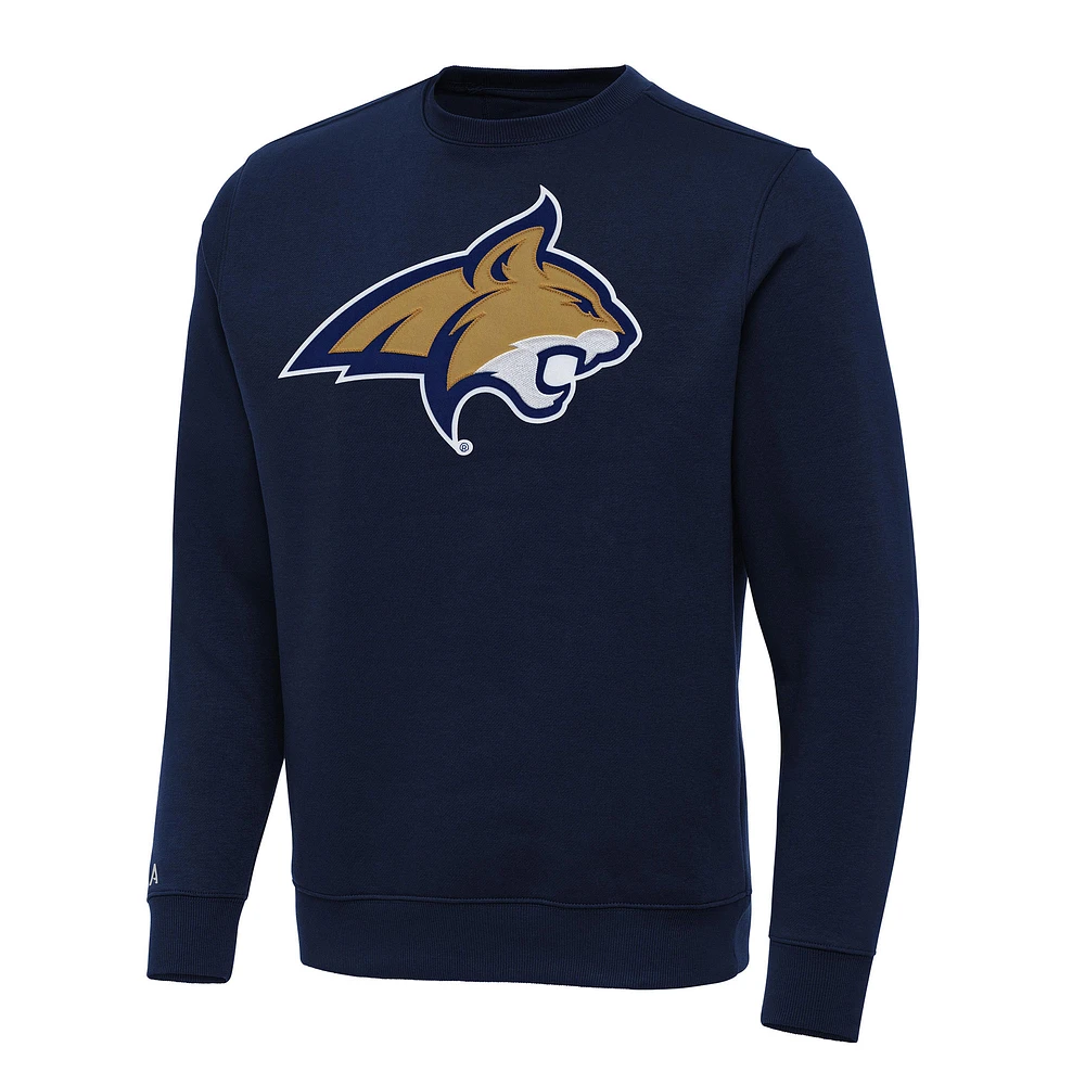 Men's Antigua Navy Montana State Bobcats Big & Tall Victory Pullover Sweatshirt