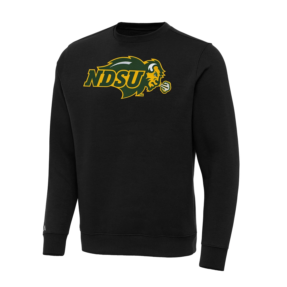 Men's Antigua Black NDSU Bison Big & Tall Victory Pullover Sweatshirt