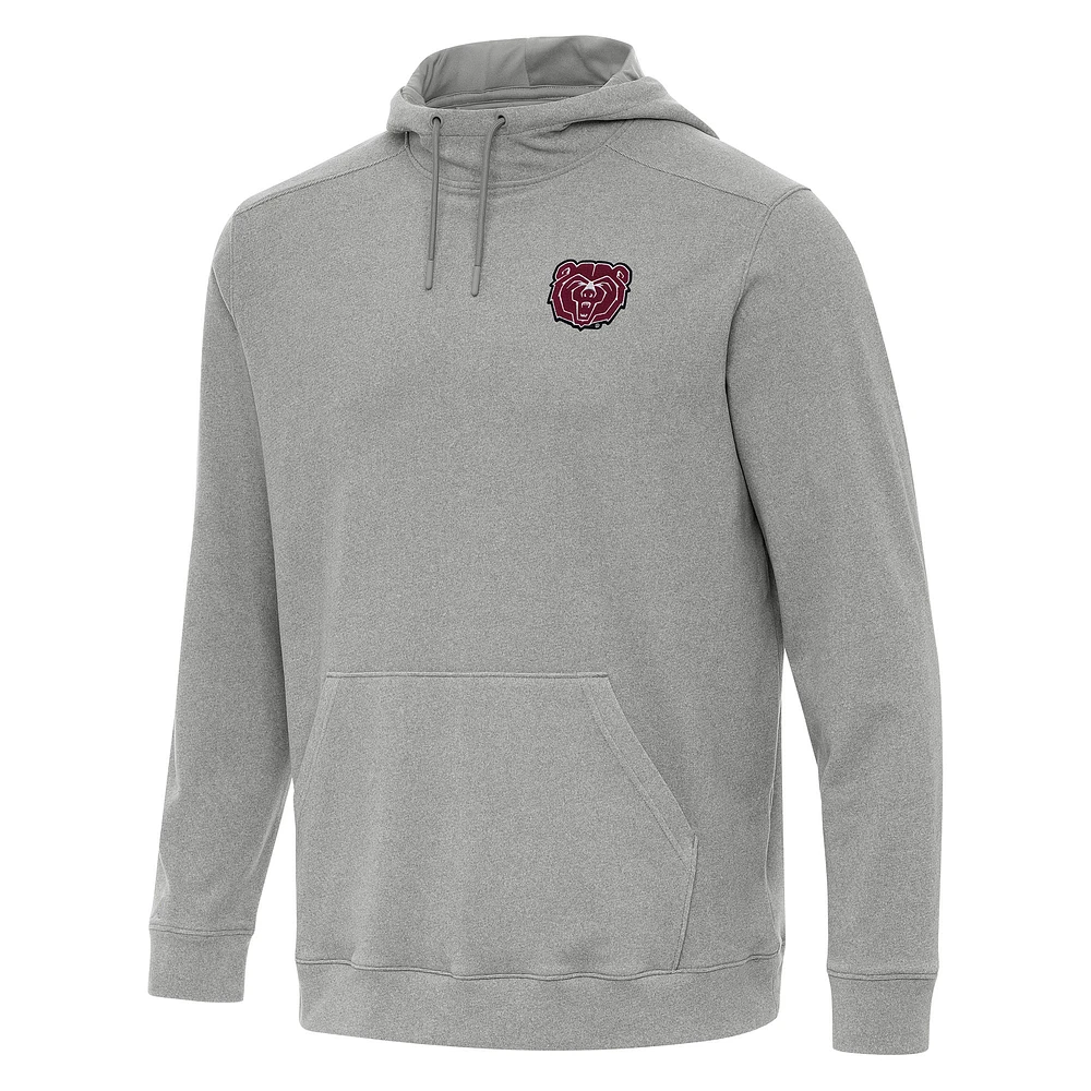 Men's Antigua Heather Gray Missouri State University Bears Cloud Pullover Hoodie