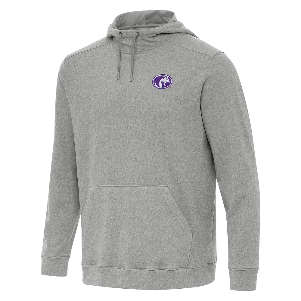 Men's Antigua Heather North Alabama Lions Cloud Pullover Hoodie