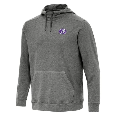 Men's Antigua Heather Charcoal North Alabama Lions Cloud Pullover Hoodie