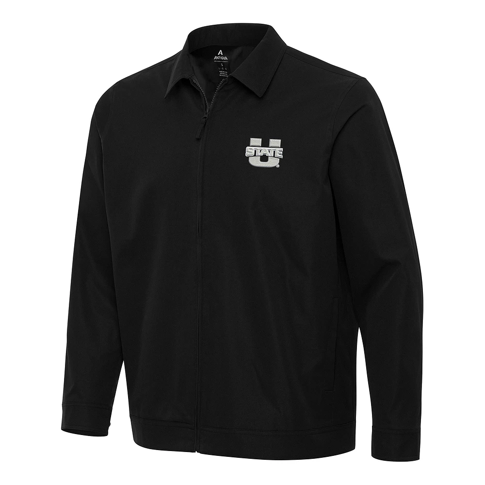 Men's Antigua Utah State Aggies Pivot Full-Zip Jacket