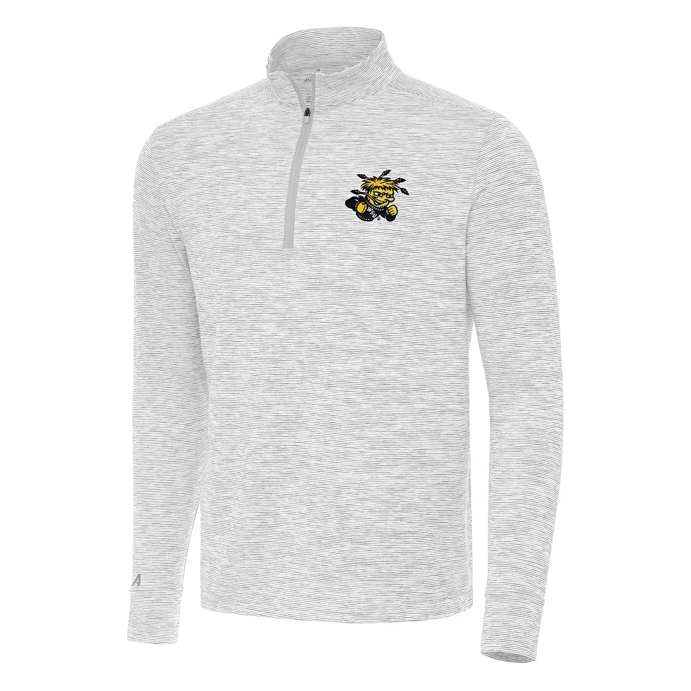 Men's Antigua Gray Wichita State Shockers Cause Quarter-Zip Top
