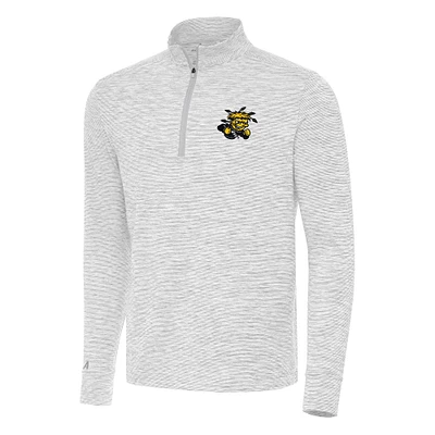 Men's Antigua Gray Wichita State Shockers Cause Quarter-Zip Top
