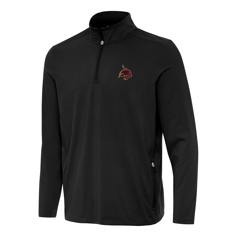 Men's Antigua Texas State Bobcats Perilous Quarter-Zip Sweatshirt