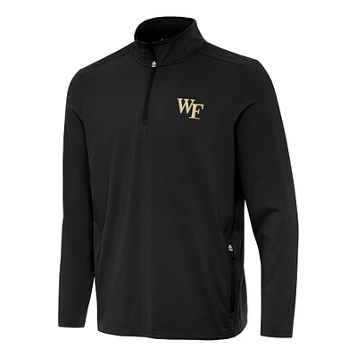 Men's Antigua Wake Forest Demon Deacons Perilous Quarter-Zip Sweatshirt