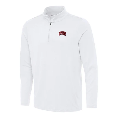 Men's Antigua White UNLV Rebels Reprocess Quarter-Zip Top