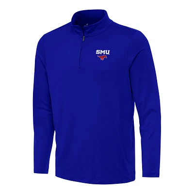 Men's Antigua Royal SMU Mustangs Reprocess Quarter-Zip Top