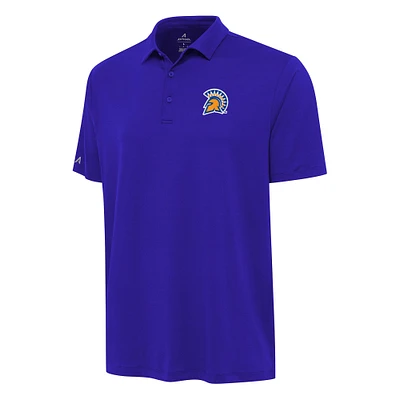 Men's Antigua Royal San Jose State Spartans Reprocess Polo