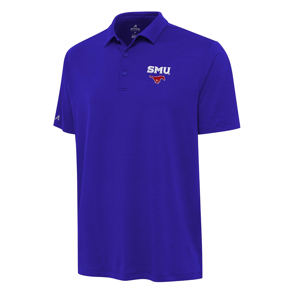 Men's Antigua Royal SMU Mustangs Reprocess Polo