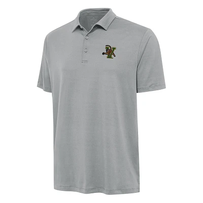 Men's Antigua Gray Vermont Catamounts Reprocess Polo