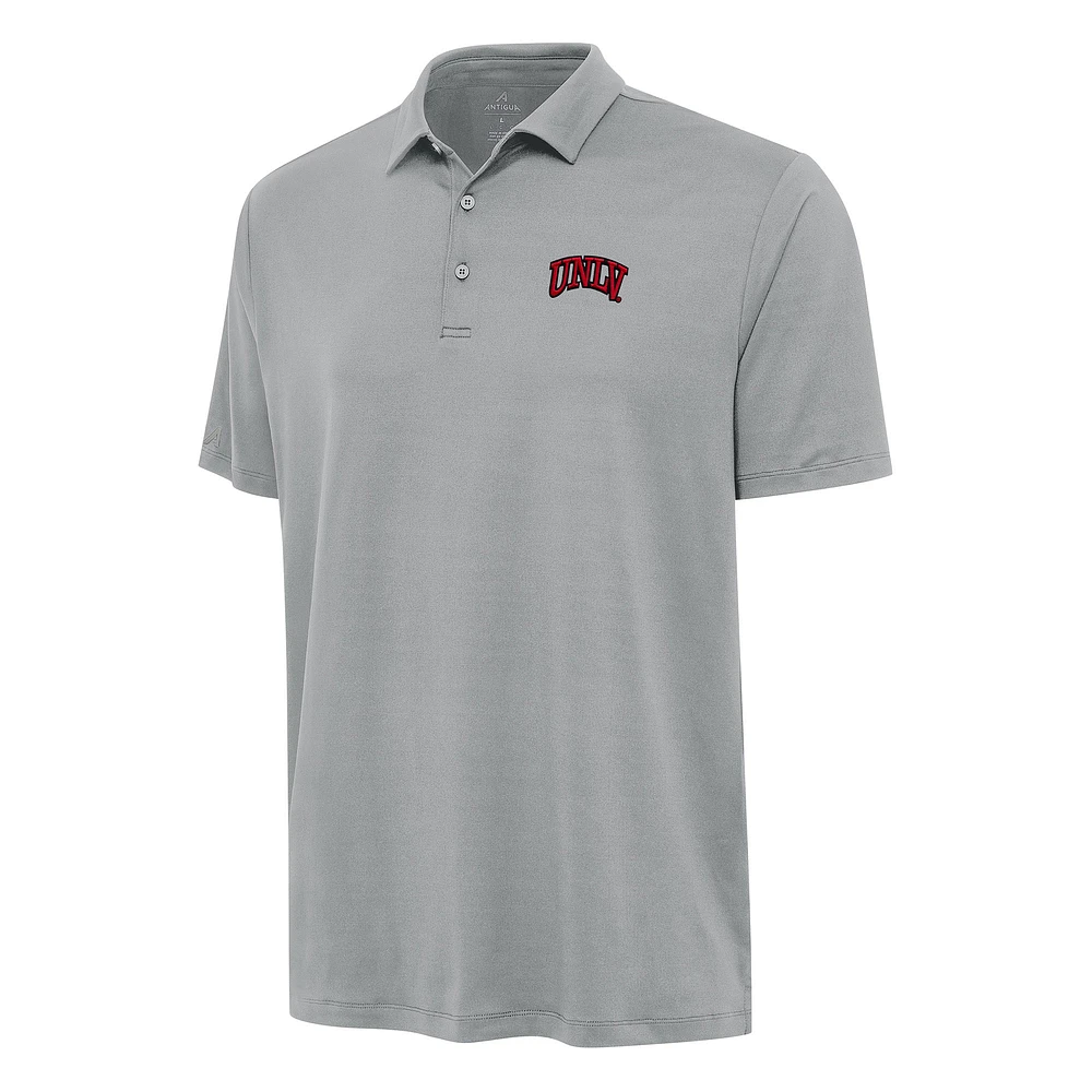Men's Antigua Gray UNLV Rebels Reprocess Polo