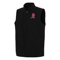 Men's Antigua Black South Dakota Coyotes Regard Full-Zip Vest