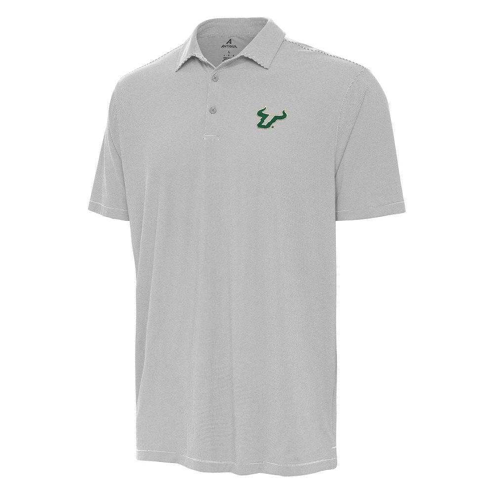 Men's Antigua Gray South Florida Bulls Twine Polo