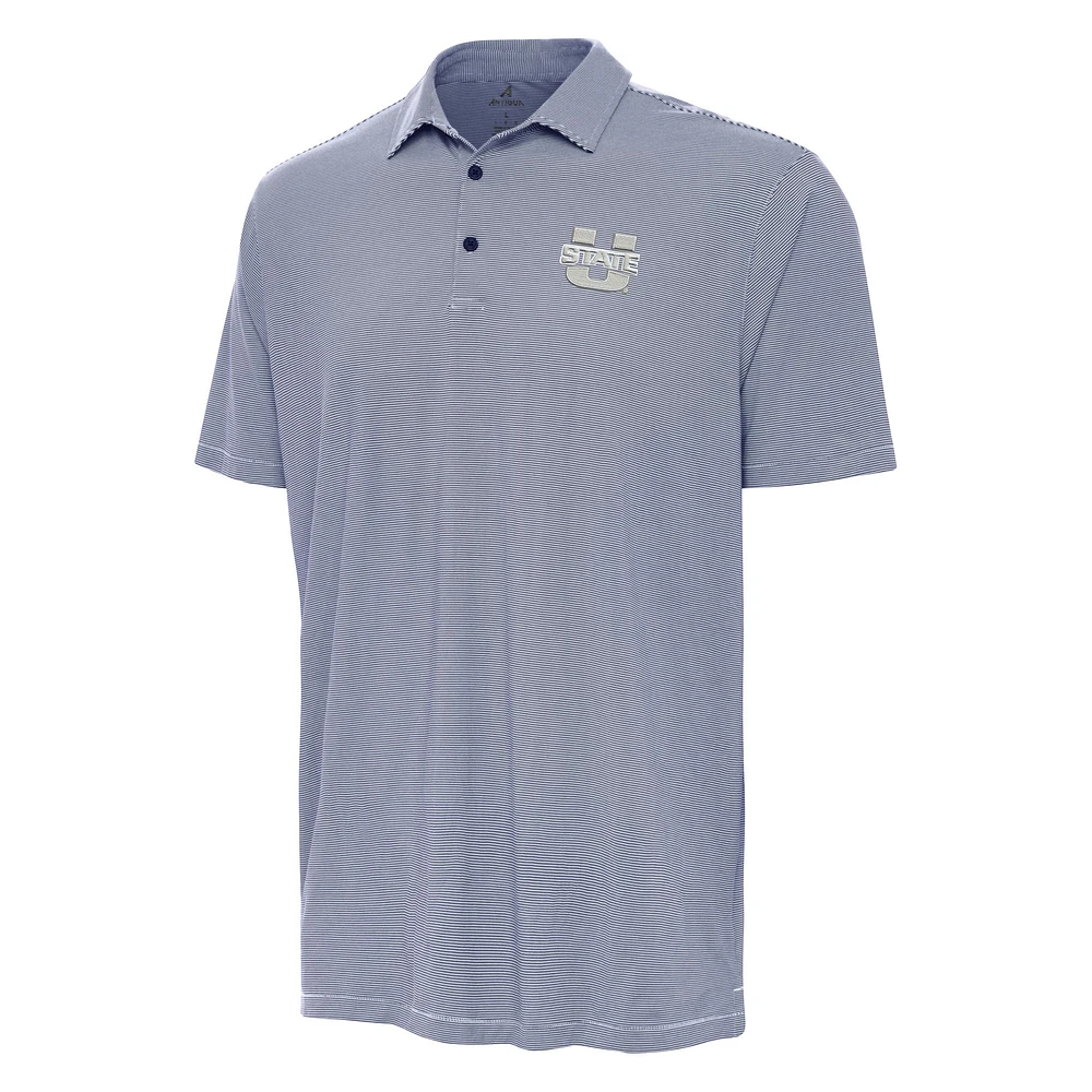 Men's Antigua Navy Utah State Aggies Twine Polo