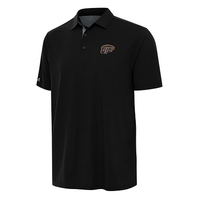 Men's Antigua Black/Gray UTEP Miners Era Polo