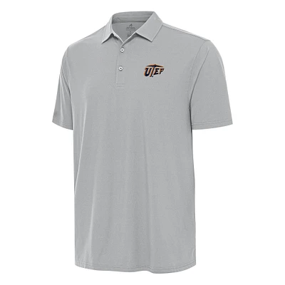 Men's Antigua Gray UTEP Miners Era Polo