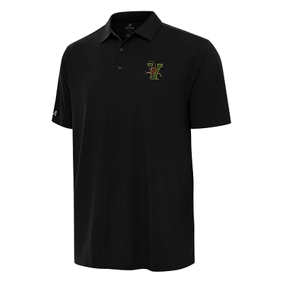 Men's Antigua Black Vermont Catamounts Era Polo