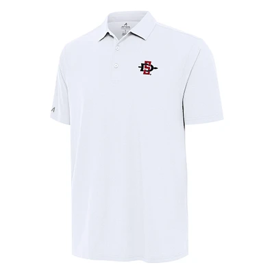 Men's Antigua White San Diego State Aztecs Era Polo