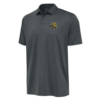Men's Antigua Charcoal Wichita State Shockers Ellipse Polo