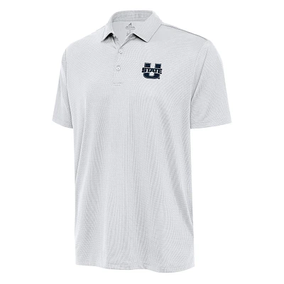Men's Antigua White Utah State Aggies Ellipse Polo
