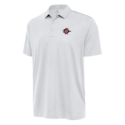 Men's Antigua White San Diego State Aztecs Ellipse Polo
