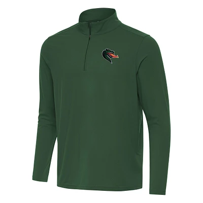 Men's Antigua Green UAB Blazers Intent Quarter-Zip Top