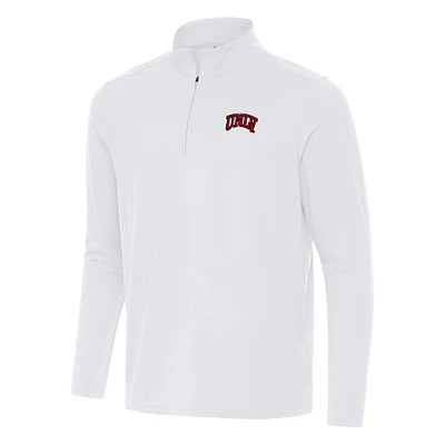 Men's Antigua White UNLV Rebels Intent Quarter-Zip Top