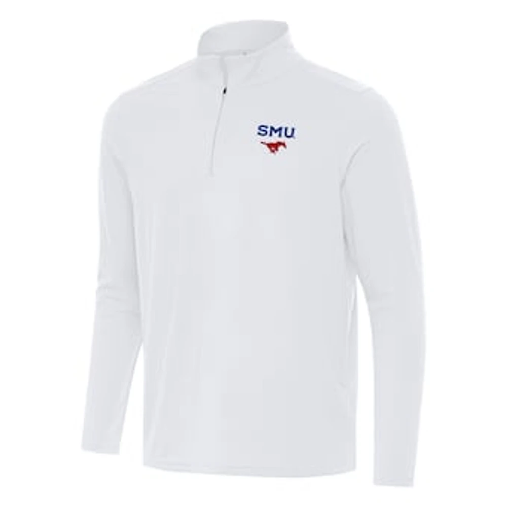 Men's Antigua SMU Mustangs Intent Quarter-Zip Top