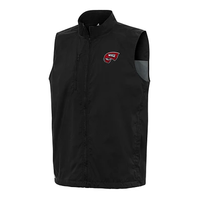 Men's Antigua Black Western Kentucky Hilltoppers Brisk Full-Zip Vest