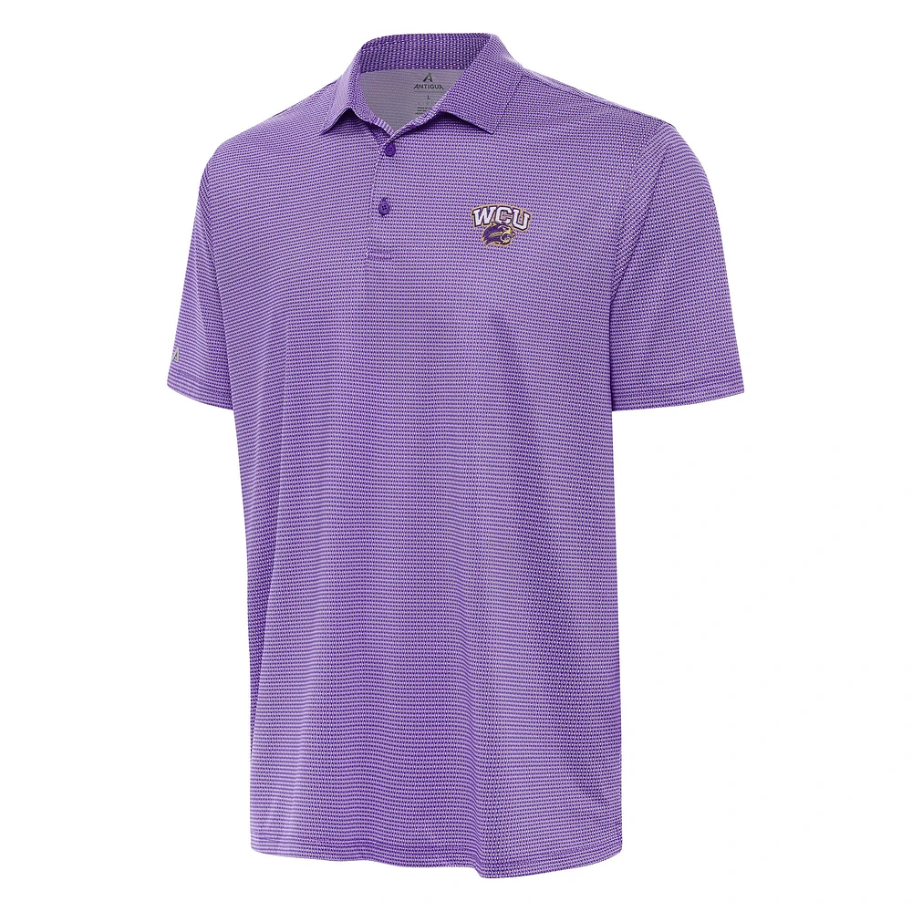 Men's Antigua Purple/White Western Carolina Catamounts Rings Polo