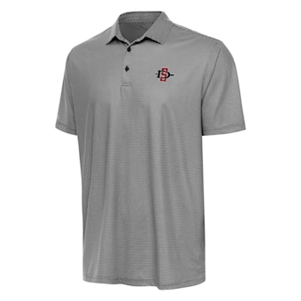 Men's Antigua /White San Diego State Aztecs Rings Polo