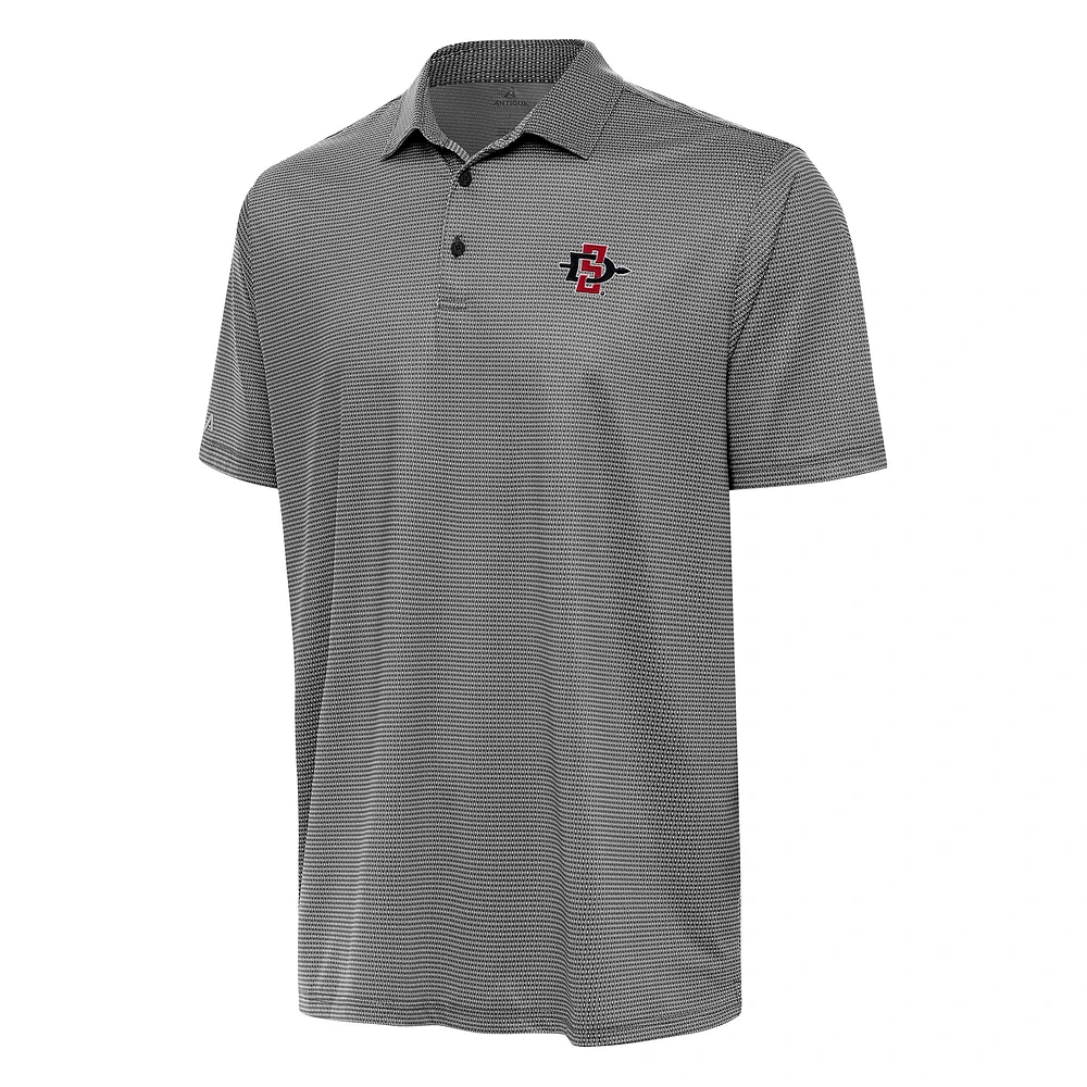 Men's Antigua /White San Diego State Aztecs Rings Polo