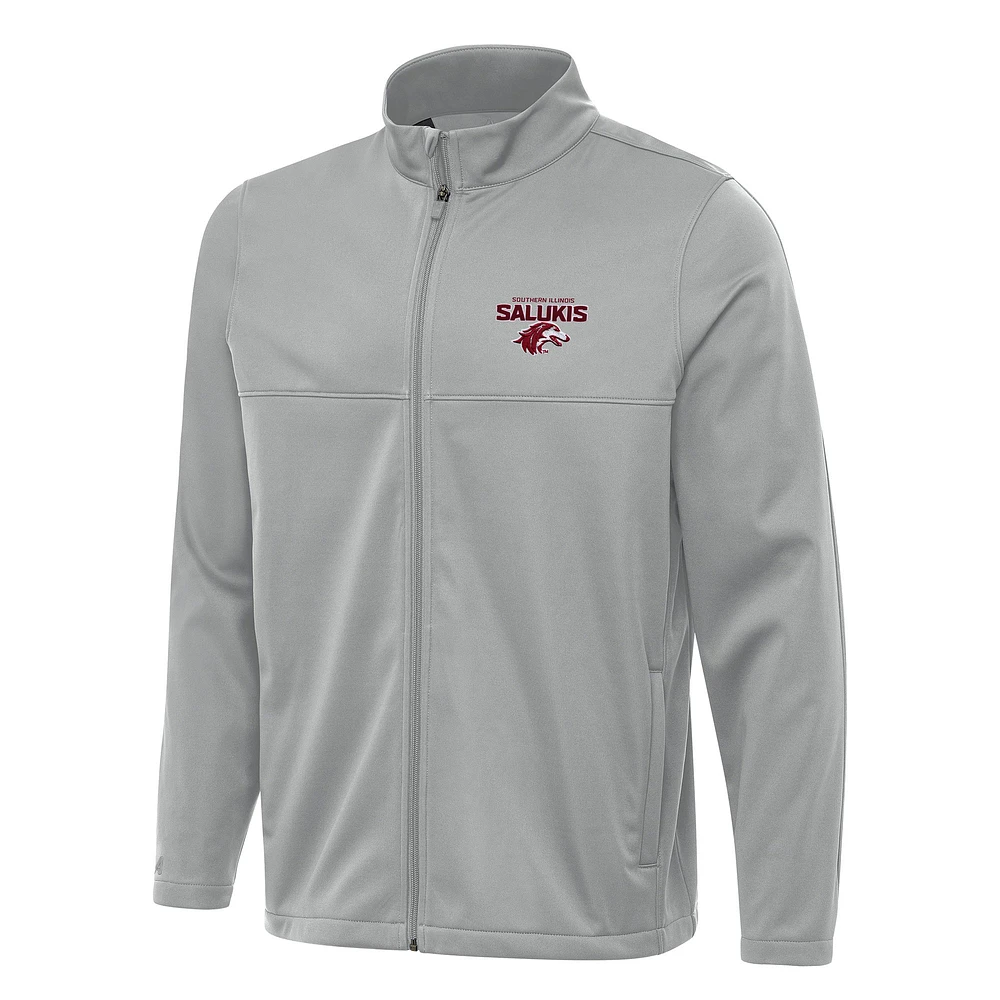Men's Antigua Southern Illinois Salukis Links 2 Full-Zip Golf Jacket