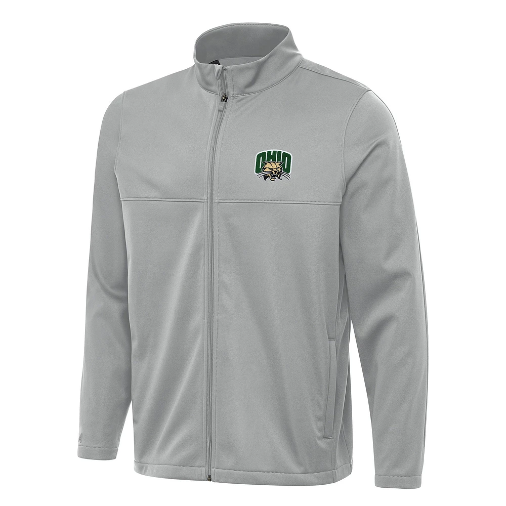 Men's Antigua Ohio Bobcats Links 2 Full-Zip Golf Jacket