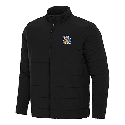 Men's Antigua San Jose State Spartans Swelter Full-Zip Puffer Jacket