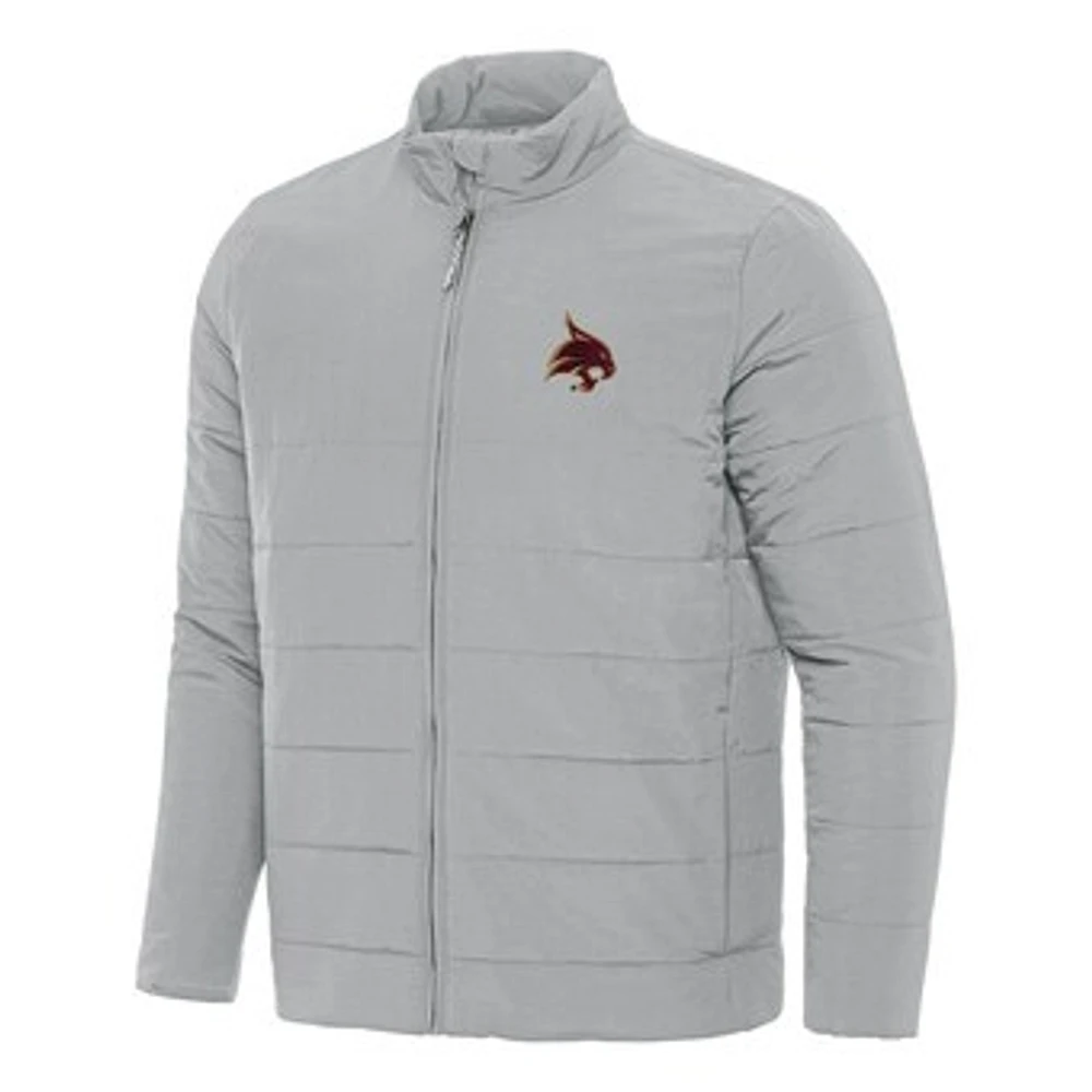 Men's Antigua Texas State Bobcats Swelter Full-Zip Puffer Jacket
