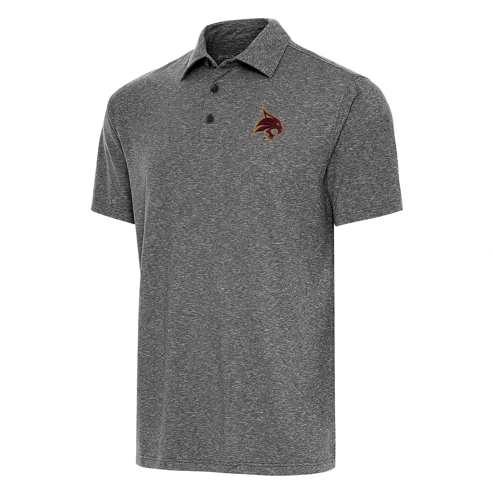 Men's Antigua Heather Texas State Bobcats Big & Tall Par 3 Polo