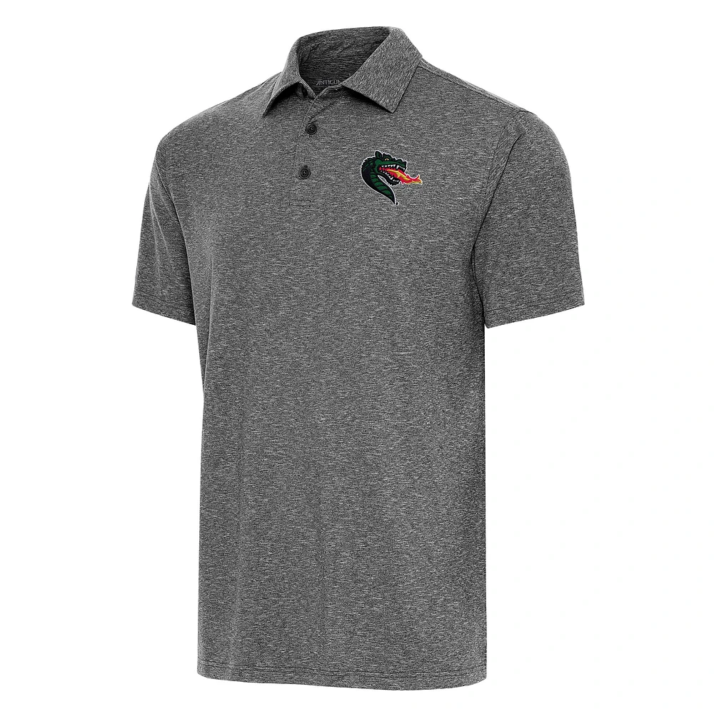 Men's Antigua Heather Black UAB Blazers Big & Tall Par 3 Polo