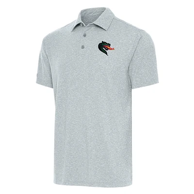 Men's Antigua Heather Gray UAB Blazers Big & Tall Par 3 Polo