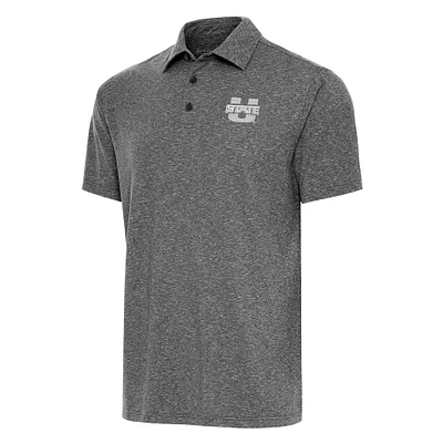 Men's Antigua Heather Utah State Aggies Big & Tall Par 3 Polo