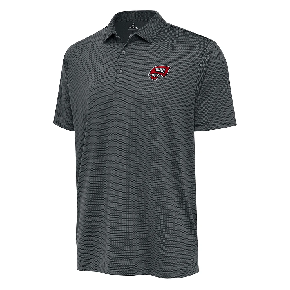 Men's Antigua Pewter Western Kentucky Hilltoppers Big & Tall Ellipse Polo