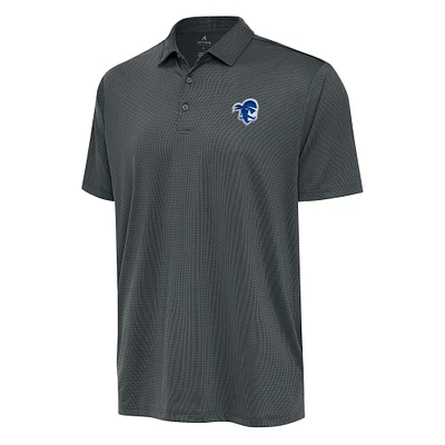 Men's Antigua Charcoal Seton Hall Pirates Big & Tall Ellipse Polo
