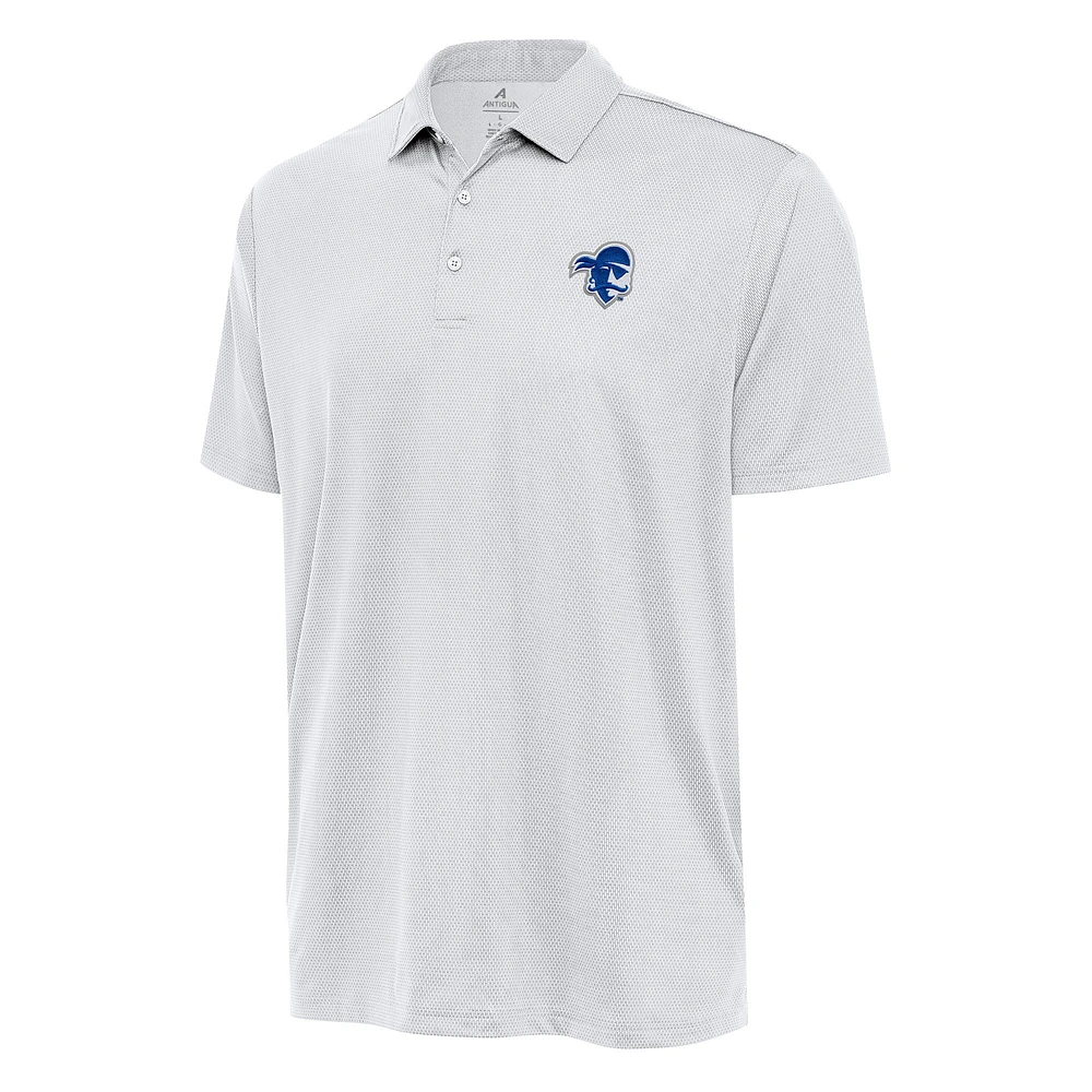 Men's Antigua White Seton Hall Pirates Big & Tall Ellipse Polo