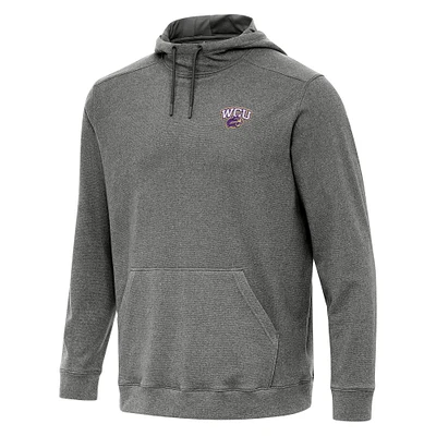 Men's Antigua Heather Charcoal Western Carolina Catamounts Cloud Pullover Hoodie