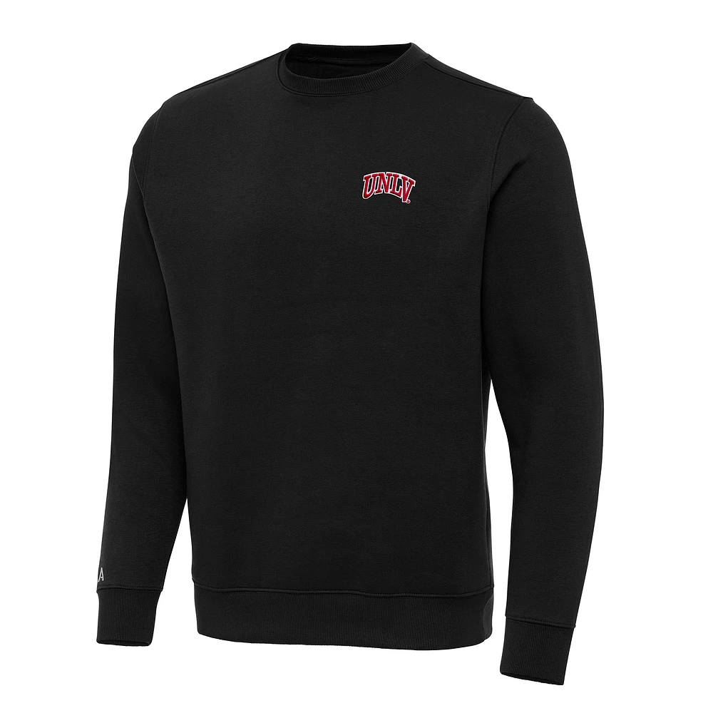 Men's Antigua Black UNLV Rebels Big & Tall Victory Pullover Sweatshirt