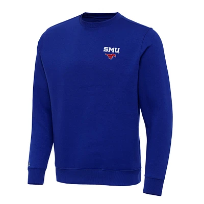 Men's Antigua Royal SMU Mustangs Big & Tall Victory Pullover Sweatshirt