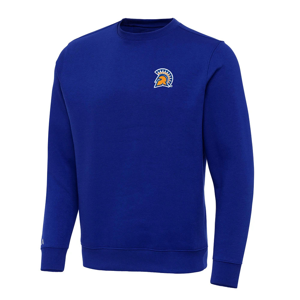 Men's Antigua Royal San Jose State Spartans Big & Tall Victory Pullover Sweatshirt