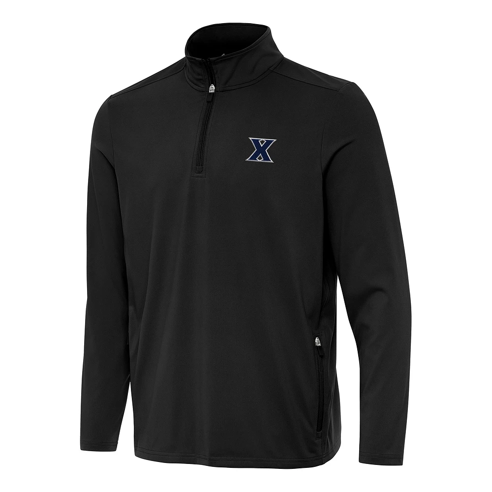 Men's Antigua Xavier Musketeers Perilous Quarter-Zip Sweatshirt